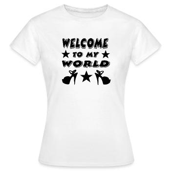 High Heels - Women's T-Shirt - white - Front - AI Model Female 172 dark (172cm)