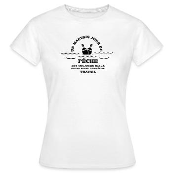 Peach humour - Women's T-Shirt - white - Front - AI Model Female 172 dark (172cm)
