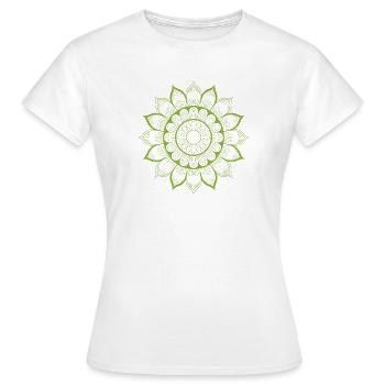 Mandala - T-shirt Femme - blanc - Devant - AI Model Female 172 dark (172cm)