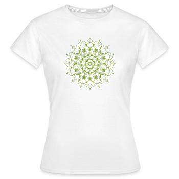 Mandala - T-shirt Femme - blanc - Devant - AI Model Female 172 dark (172cm)