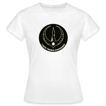 Rebellion Loon Logo - Eistaucher Rebellion Logo - Frauen T-Shirt - Weiß - Vorne - AI Model Female 172 dark (172cm)
