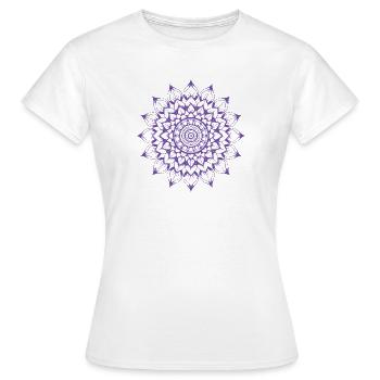 mandala - T-shirt Femme - blanc - Devant - AI Model Female 172 dark (172cm)