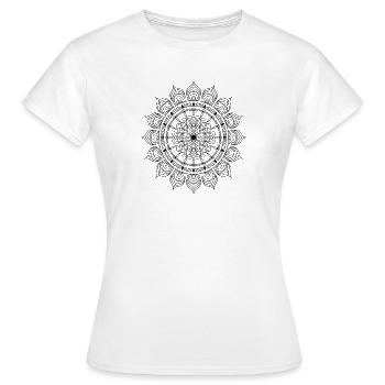 mandala - T-shirt Femme - blanc - Devant - AI Model Female 172 dark (172cm)