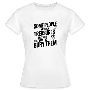 Some People are such Treasures - Women's T-Shirt - white - Front - AI Model Female 172 dark (172cm)