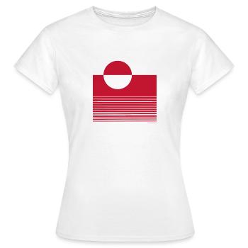 Greenland territory of the Kingdom of Denmark - Women's T-Shirt - white - Front - AI Model Female 172 dark (172cm)