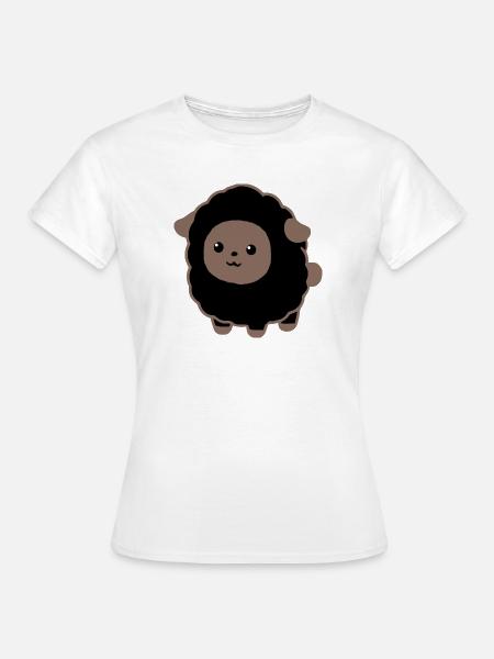 schwarzes Schaf - Frauen T-Shirt - Weiß