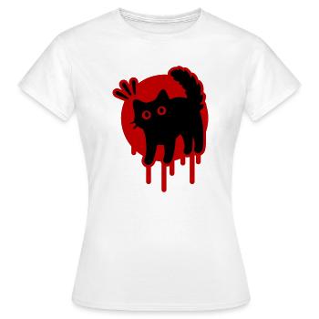 Kater Katze - Frauen T-Shirt - Weiß - Vorne - AI Model Female 172 dark (172cm)