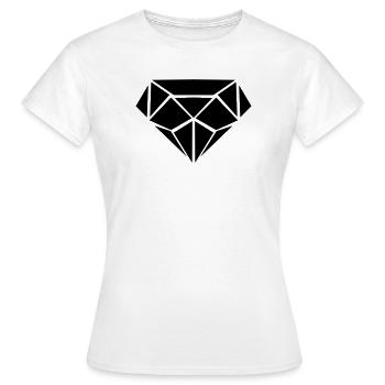 Diamant - Frauen T-Shirt - Weiß - Vorne - AI Model Female 172 dark (172cm)