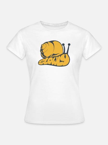 Langsam ein gezogenes Wort - Frauen T-Shirt - Weiß