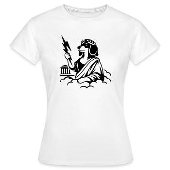 Le teckel de Zeus Wursto - T-shirt Femme - blanc - Devant - AI Model Female 172 dark (172cm)