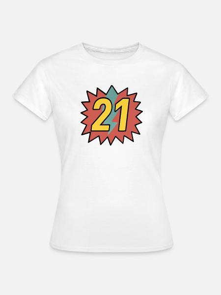 21 - Frauen T-Shirt - Weiß