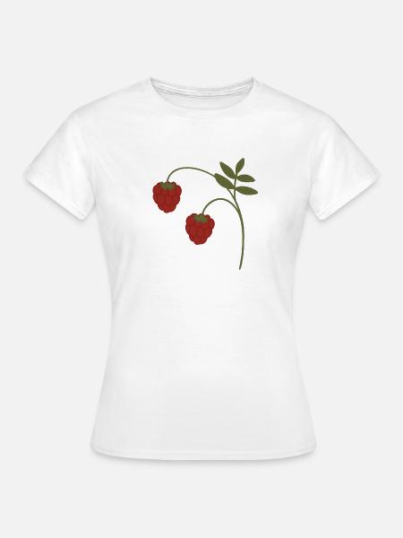 Himbeeren - Frauen T-Shirt - Weiß