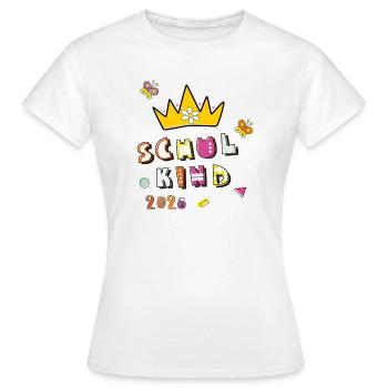 Écolier 2026 - T-shirt Femme - blanc - Devant - AI Model Female 172 dark (172cm)