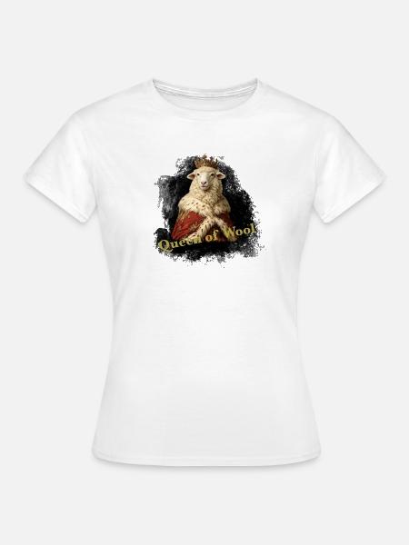 Königliche Wolle - Frauen T-Shirt - Weiß