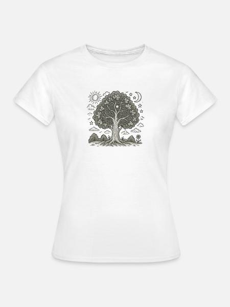 Baum des Lebens - Frauen T-Shirt - Weiß