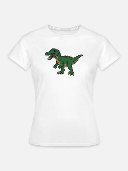 Dinosaurier  - Frauen T-Shirt - Weiß