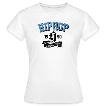 Oldschool HipHop Arch-Logo - Frauen T-Shirt - Weiß - Vorne - AI Model Female 172 dark (172cm)