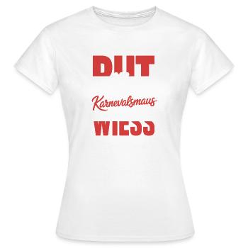 Souris de Carnaval, Rut, Wiess, Cologne, Cologne, Souris de Carnaval, - T-shirt Femme - blanc - Devant - AI Model Female 172 dark (172cm)