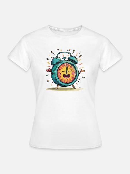 Sonnenwecker Jubelbild - T-shirt dam - vit