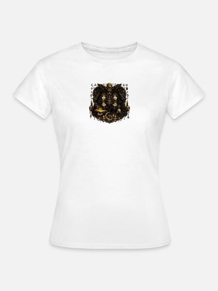 Okkulte Zwillinge der Erkenntnis - Frauen T-Shirt - Weiß
