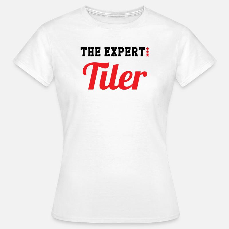 Expert tiler – pro tile laying precision - Women's T-Shirt - white