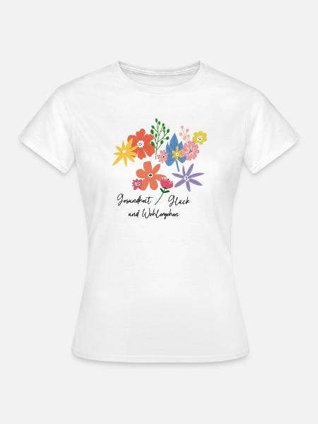 Blumenbouquet  - Frauen T-Shirt - Weiß