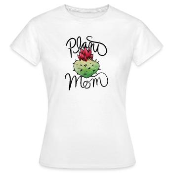 Cour de cactus aquarelle - T-shirt Femme - blanc - Devant - AI Model Female 172 dark (172cm)