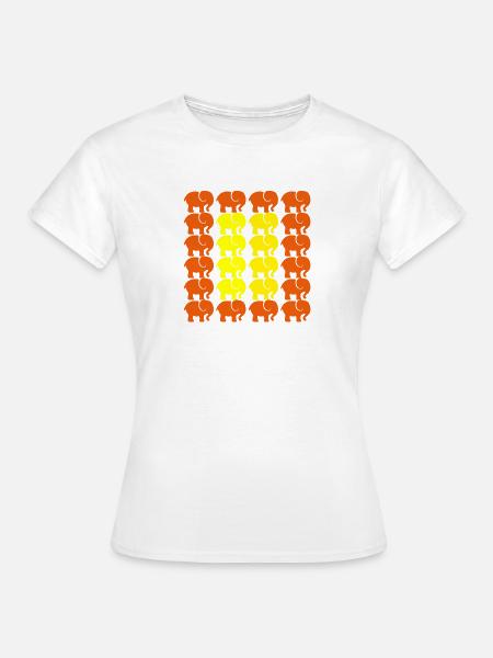 ELEFANT - Frauen T-Shirt - Weiß
