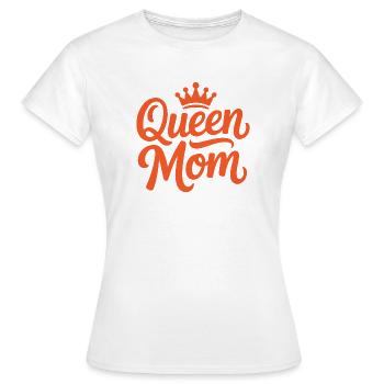Queen Mom - Frauen T-Shirt - Weiß - Vorne - AI Model Female 172 dark (172cm)
