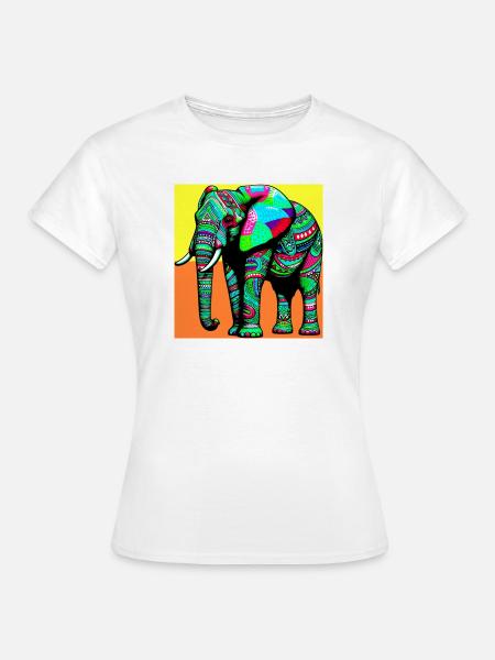 Elefant - Frauen T-Shirt - Weiß