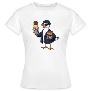 Boulderer Colorsplash Boulder Bouldering - Women's T-Shirt - white - Front - AI Model Female 172 dark (172cm)