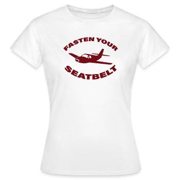 ATTACHE TA CEINTURE - T-shirt Femme - blanc - Devant - AI Model Female 172 dark (172cm)