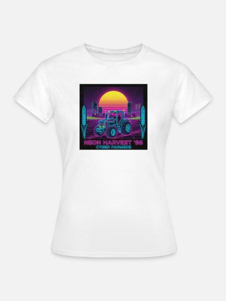 Cyber Farmer - Frauen T-Shirt - Weiß