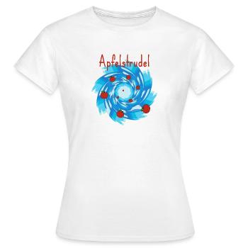 Strudel de pomme, photo drôle de cuisson ambiguë - T-shirt Femme - blanc - Devant - AI Model Female 172 dark (172cm)