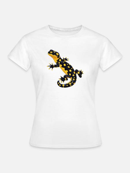 Feuersalamander Salamander - Frauen T-Shirt - Weiß