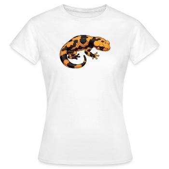 Salamandre de feu Salamandre - T-shirt Femme - blanc - Devant - AI Model Female 172 dark (172cm)