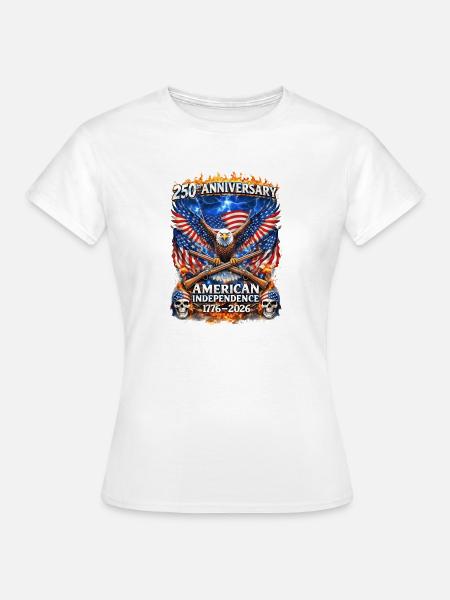250. American Independence Eagle - Frauen T-Shirt - Weiß
