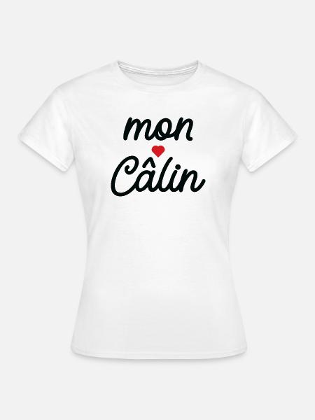 Mein Umarmungsskript Rotes Herz - Frauen T-Shirt - Weiß