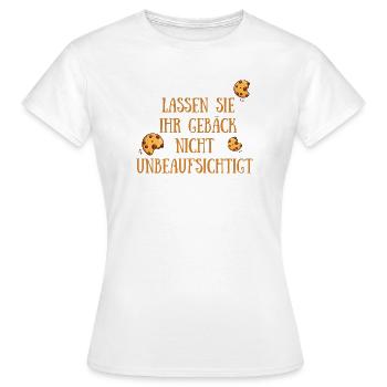 Cookies Kekse Gebäck - Frauen T-Shirt - Weiß - Vorne - AI Model Female 172 dark (172cm)