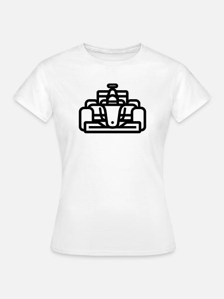 Rennwagen - Frauen T-Shirt - Weiß