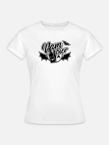 Vam-Bier, Bier, Vampier - Frauen T-Shirt - Weiß
