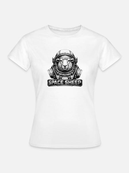 Space Sheep Astronaut - Frauen T-Shirt - Weiß