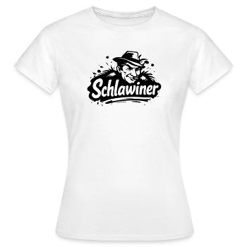 Schlawiner - T-shirt Femme - blanc - Devant - AI Model Female 172 dark (172cm)