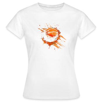 Basketball Streetart - Frauen T-Shirt - Weiß - Vorne - AI Model Female 172 dark (172cm)
