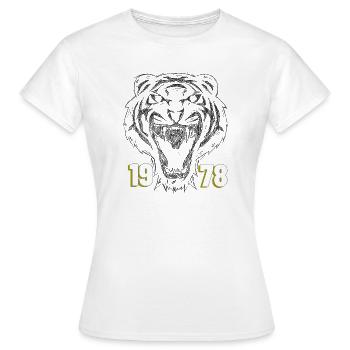 Roaring Tiger 1978 Retro - Frauen T-Shirt - Weiß - Vorne - AI Model Female 172 dark (172cm)