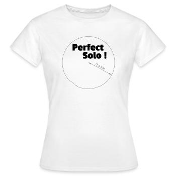 Solo parfait - T-shirt Femme - blanc - Devant - AI Model Female 172 dark (172cm)