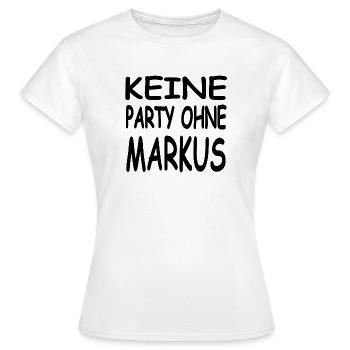 Markus - Women's T-Shirt - white - Front - AI Model Female 172 dark (172cm)