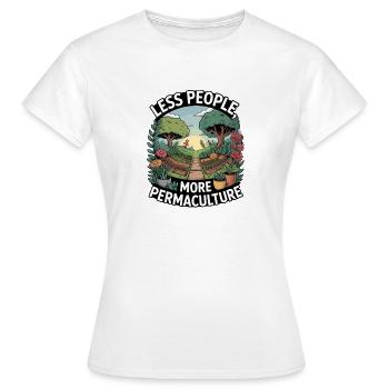 Philosophie de vie de la permaculture pour les amoureux de la nature - T-shirt Femme - blanc - Devant - AI Model Female 172 dark (172cm)