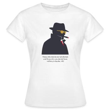 Silhouette noir avec cigare - T-shirt Femme - blanc - Devant - AI Model Female 172 dark (172cm)