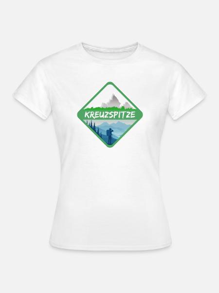 Mountains Kreuzspitze - Frauen T-Shirt - Weiß